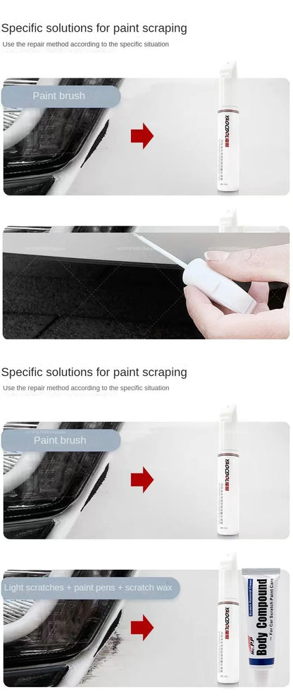 Suitable for Mazda 3, CX3, CX4, CX5, Mazda 6, Crystal Soul Dynamic Red Pearl White Clearcoat Pen, Automotive Paint Repair Set