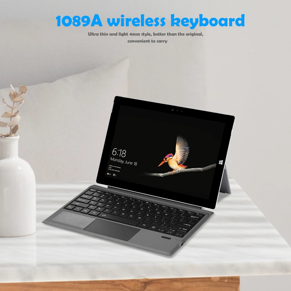 Teclado inalámbrico compatible con Bluetooth para tableta Surface Pro 3/4/5/6/7, portátil, universal, regalo de cumpleaños para novio.