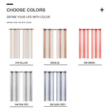 Broad Striped Sheer Curtains for Bedroom Living Room Beige Tulle Curtains for the Room Kitchen Window Treatments Drapes