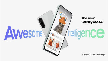 Samsung Galaxy A56 5G Smartphone Middle East Version Exynos 1580, 6.7" Super AMOLED Display, 120Hz, 50MP, 5000 mAh, NFC, IP67, N