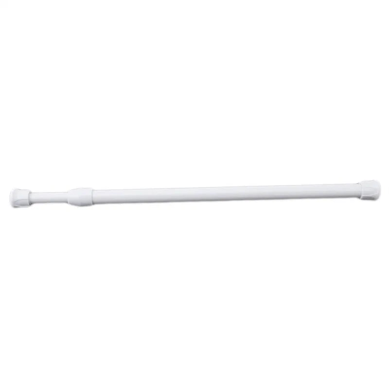 1Pc New Retail Adjustable Spring Loaded Bathroom Shower Curtain Rod Tension Extendable Telescopic Poles Rail Hanger