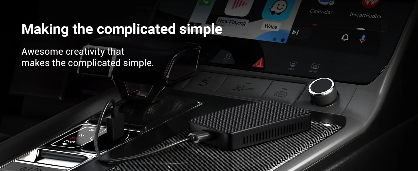 OTTOMOTION Android Ai Box Wireless CarPlay Adapter Android Auto Built in Youtube Netflix Tiktok IPTV for Car with Wired Carplay