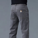 Fashion Print Six-Pocket Jeans Small Straight Cut Style Men's Casual Comfortable Fit Clothing