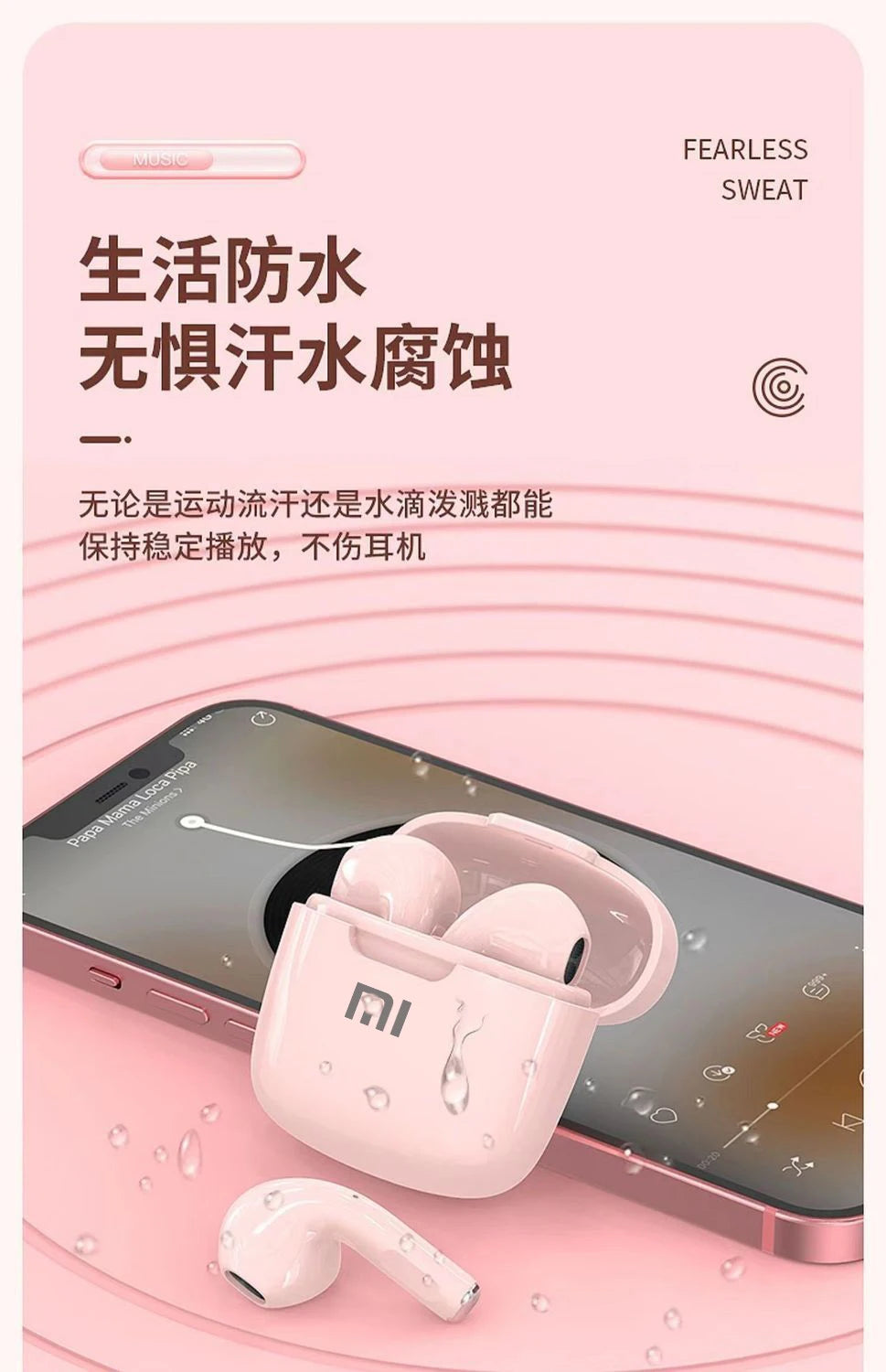 Auriculares XIAOMI Air A2 Pro originales TWS 9D HIFI con Bluetooth, auriculares inalámbricos para iPhone, iOS y Android.