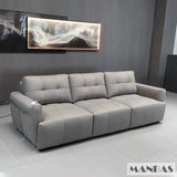 MINGDIBAO Electric Convertible Sofa Bed Italian Genuine Leather Sleeper Couch Multifunction Folding Sofas Beds for Cinema Room