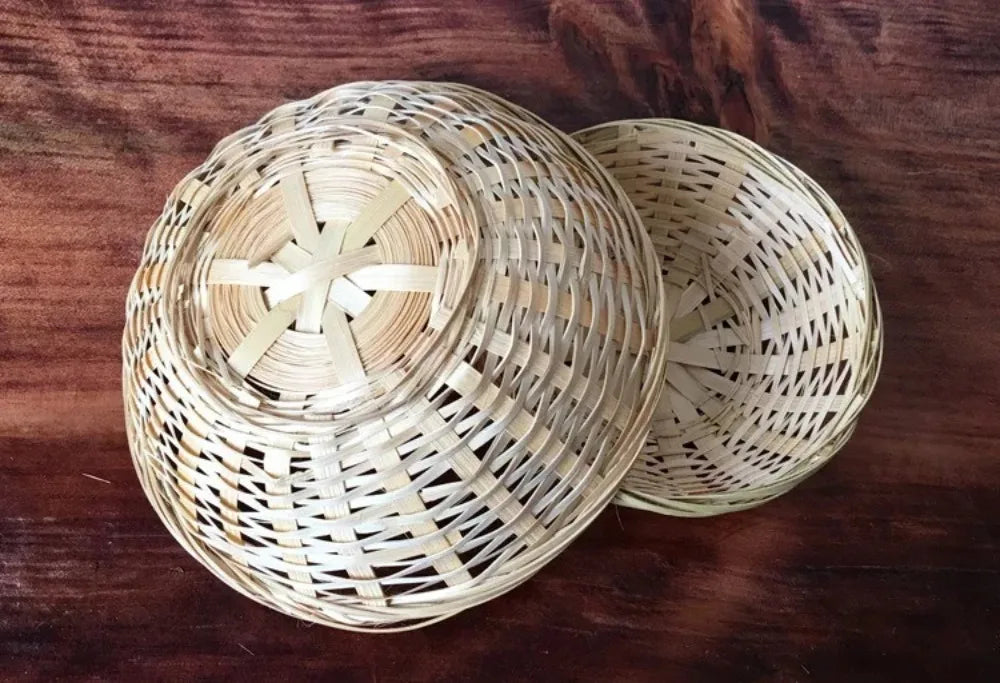 Vegetable Food Storage Basket Bread Fruit Desktop Decoration Kitchen Storage Tray Supplies Round Dustpan Decorative Egg Basket
