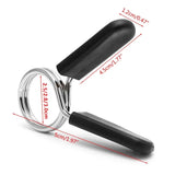 2 Piece 25/28/30mm Barbell Clamp Spring Collar Clips Gym Weight Dumbbell Lock Standard Lifting Kit Barbell Lock