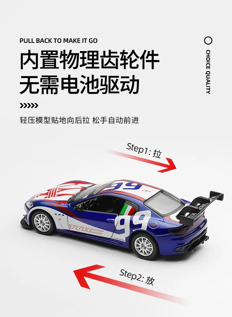 CCA 1:43 BMW Gulf Oil Station Shell Station McLaren Lamborghini Series Racing Alloy Car Model Toy Car Casting Pullback Function