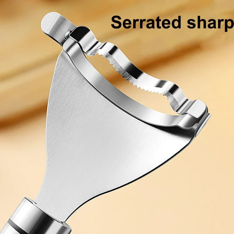 Pelador de maíz de acero inoxidable, pelador de maíz dentado, pelador de mazorcas, cepillo, trillador, cortador, herramienta de cocina para frutas y verduras.