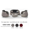 Outdoor Seat Outdoor Rattan Sofa Courtyard Combination Double Chair Leisure Terrace Villa Living Room Balcony Furniture Home