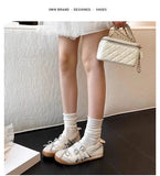 Women Flats Bow Ballet Dance Mary Jane Shoes Summer Sandals 2024 Fashion New Brand Dress Designer Casual Shallow Zapatos Mujer