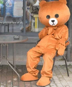 Brown Bear Mascot Costume Cartoon Characters Animal Carnival Activities Cosplay Identity V Cosplay