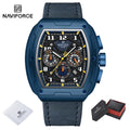 NAVIFORCE Luxury Brand Men Sports Watch Quartz 24 Hours Chronograph Waterproof Male Wristwatches Date Display Clock Reloj Hombre