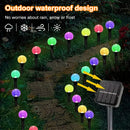 30 LED Solar Bubble Ball Lawn Lights Waterproof Solar Pathway String Light for Outdoor Garden Patios Trail Lighting Decoration
