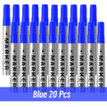 Permanent Paint Marker Pen Waterproof Black Pen for Tyre Oily Markers Quick Drying Signature Pen Stationery Supplies