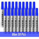 Permanent Paint Marker Pen Waterproof Black Pen for Tire Oily Markers Quick Drying Signature Pen Stationery Supplies