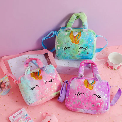 Bolsos de unicornio para niñas, bonitos bolsos cruzados para niños, regalo para niñas, monedero pequeño.