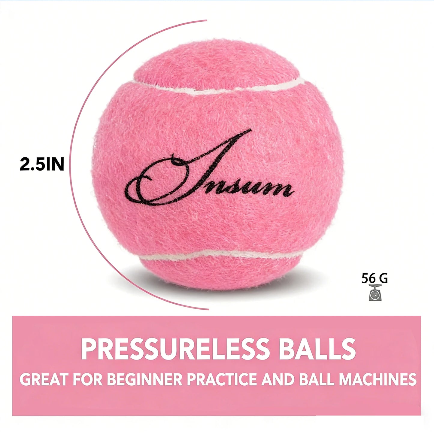 12pcs Tennis Balls with Mesh Carry Bag Practice Ball High Elasticity Pet Dog Playing Balls Outdoor Training Sports Rubber Tennis
