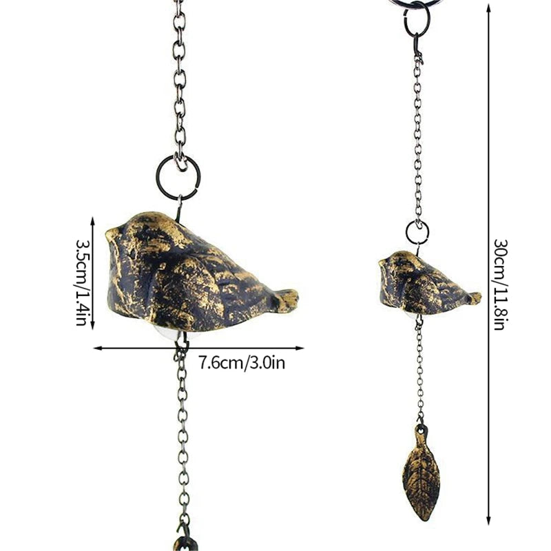 Japanese Wind Chimes Cast Iron Feng Shui Wind Bells Good Luck Hanging Pendant Indoor Outdoor Temple Home Garden Decoration