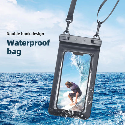 Funda impermeable FONKEN para teléfono, transparente, para la nieve, la selva tropical, bolsa seca, bolsa para natación, fundas grandes para teléfono móvil.