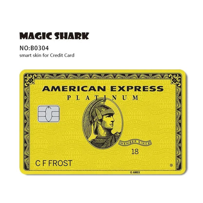 Fashion Matte Gold Silver Black Matte PVC Film Skin Sticker Tape for Bank Credit Debit Card Front Side