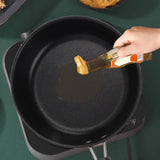 1PC 12-20cm Mini Frying Pan Non-Stick Thickened Stainless Steel Frypan Pot Fried Eggs Saucepan Gas/Induction Kitchen Cookware 
﻿