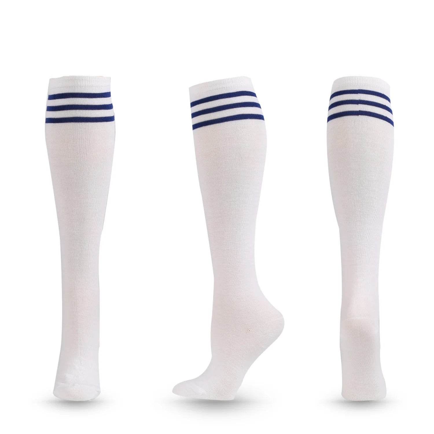 Unisex Compression Socks Football Socks Non-slip Long Tube Knee High Stockings Socks Striped Soccer Socks Running Sports Socks