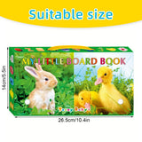 Baby Colorful Pattern Card Books Interactive Sensory Baby Toys Newborn Development Gift Accompanying Reading Early Education