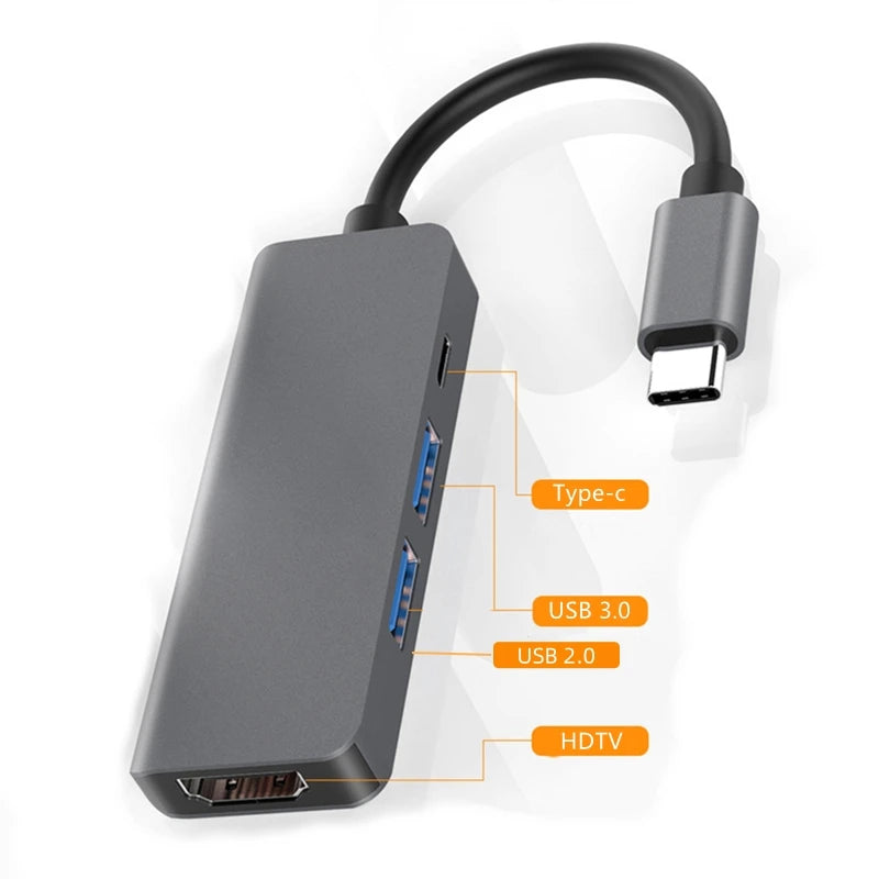 USB C Hub to 4K HDMI-Compatible SD TF Card Reader USB 3.0 2.0 Type C Charging Docking for MacBook iPad Samsung S22 Dex TV Mouse