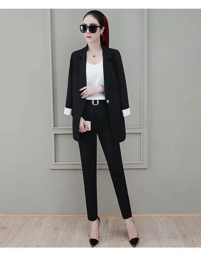 Spring Autumn Popular Women's Suit Set Three Pieces Fashionable Elegant Summer New Arrival Professional Clothing Outerwear