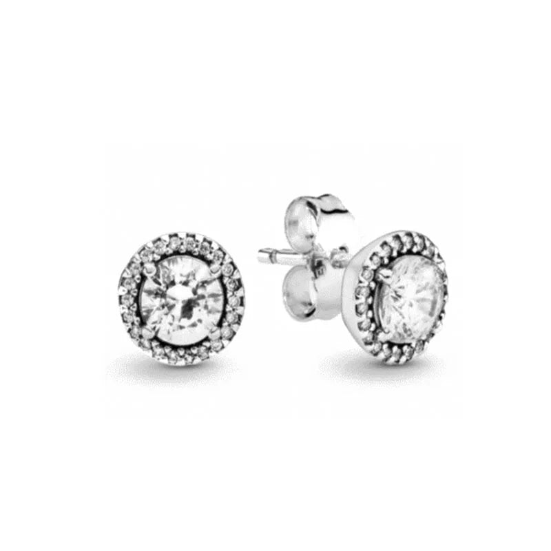 2024 New 925 Silver Plated Double Hoop Earrings For Women Butterfly Sun Moon Heart DIY Accessories 