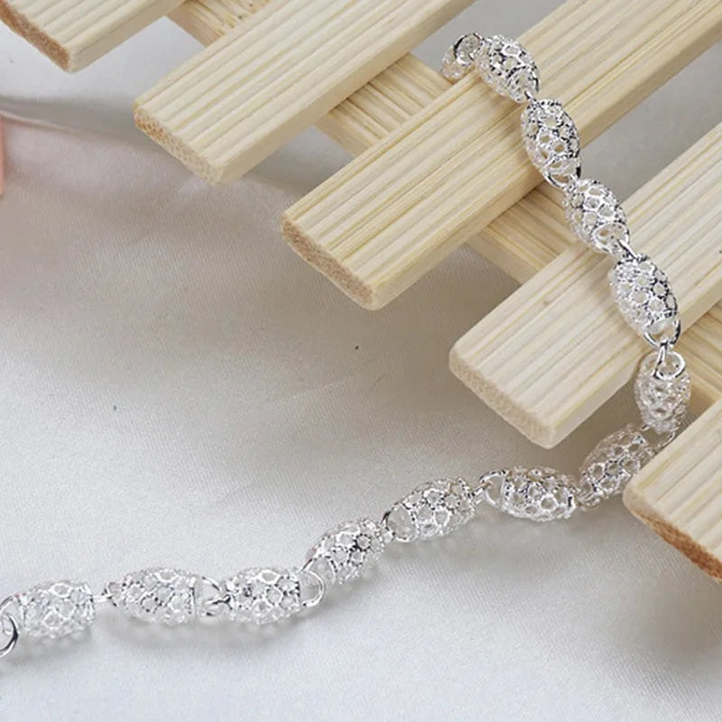 Fashion 925 Sterling Silver Bracelets For Women Luxury Original Designer Hollow Lantern Ball Charm Bracelets Beautiful Jewelry