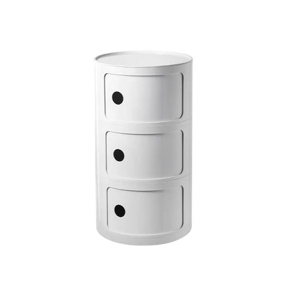 Nordic Ins Net Red Bedside Table Modern Minimalist White Round Creative Small Cabinet Mini Simple Plastic Side Cabinet 협탁