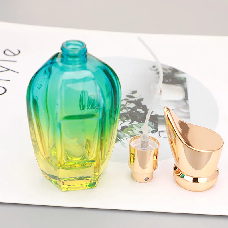 Perfume Bottle 30ML 50ml Glass Colorful Large Capacity Perfume Atomizer High Capacity Empty Container Portable Refillable