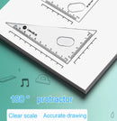 7-In-1 Multifunctional Compass Ruler Set Integrated High Aesthetic Drawing Office Tools for Primary Secondary School Stationery