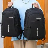 Durable Water‑repellent Oxford Laptop Rucksack Multi‑zipper Business Backpack For Student Work Daily Travel Commuting