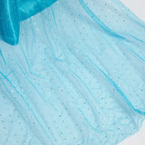 Vestido da Elsa para Halloween – Fantasia de Princesa e Capa Longa para Meninas (Roupa de Carnaval / Rainha da Neve)
