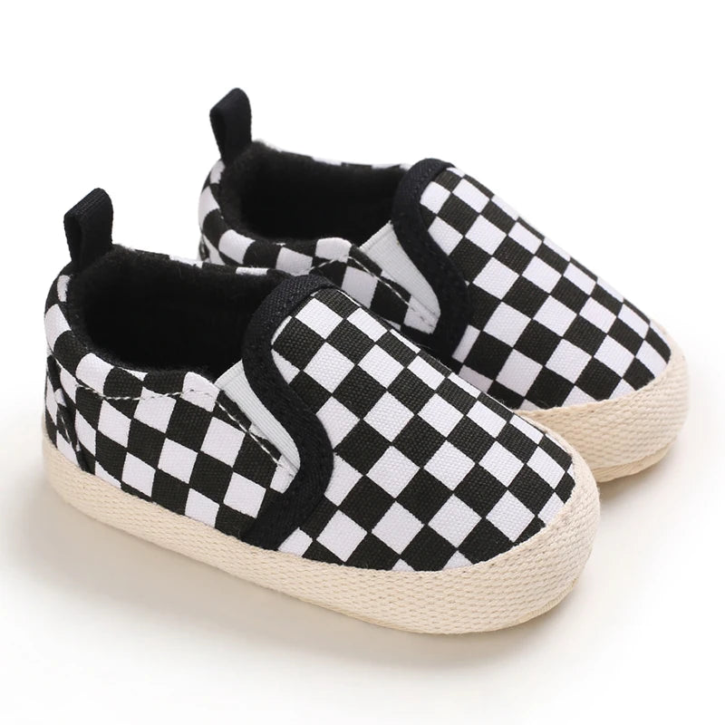 Newborn Baby Canvas Shoes Anti-slip Soft Baby Boy Girl Sneakers Casual Multi-Color Toddler First Walkers Crib Shoes