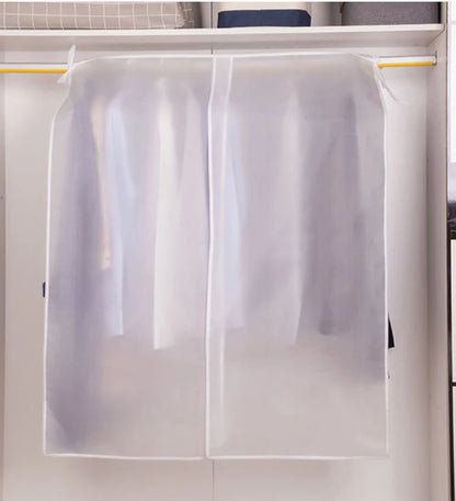 Waterproof Dustproof Thickened Clothing Covers Peva Clothes Dust Storage Bag Clear Protector Opening Hanging Garment Rack Items
