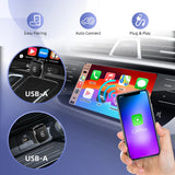 2025 New Adapter 2in1 Mini CarPlay Box Wired To Wireless CarPlay Android Auto Smart Box Bluetooth Connect Plug&Play For 98% Cars