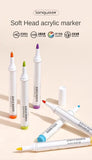 9/144 Colors Acrylic Paint Art Marker Pen DIY Painting Drawing for Card Ceramic Stone Mug Glass Fabric Clothes Art Supplies