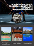 Glowing Green BasketBall For Men Women,Official Size 5/6/7 Soft Composite Leather In&Outdoor Street Luminous Ball Night Use Game