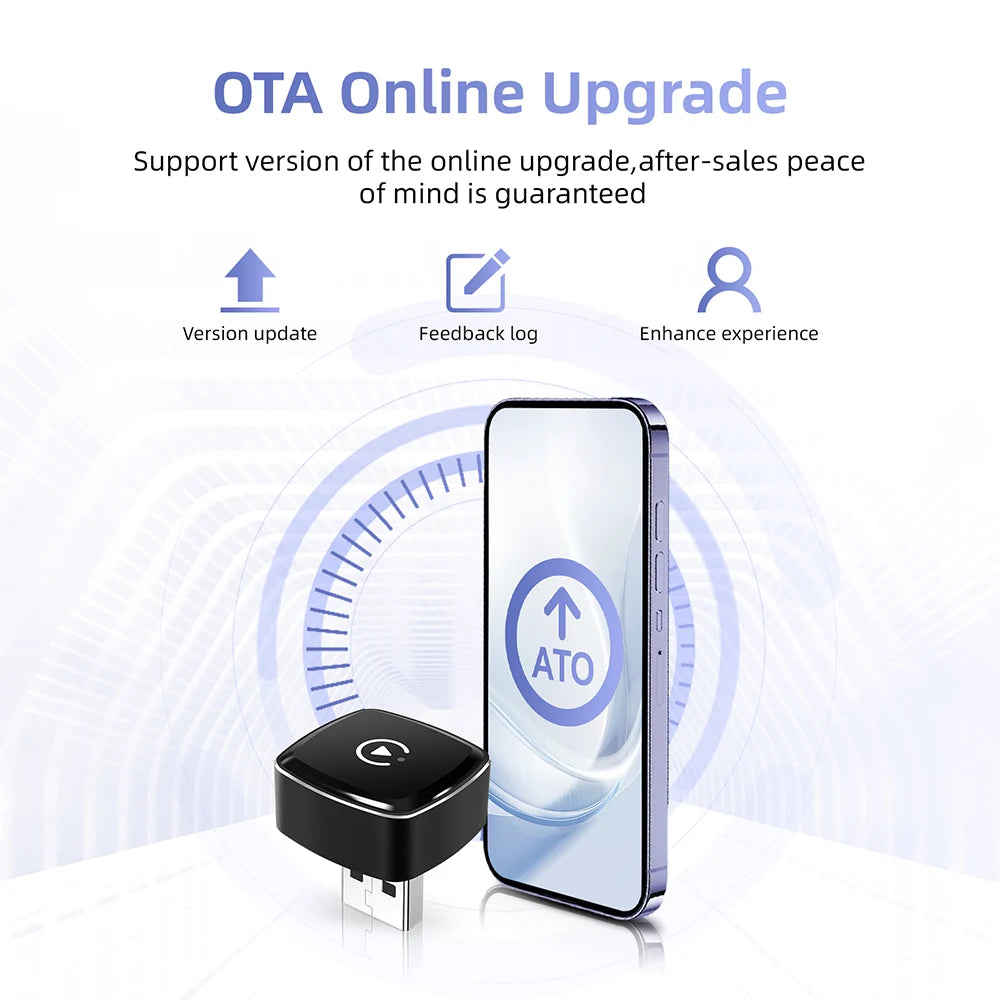 2025 New Adapter 2in1 Mini CarPlay Box Wired To Wireless CarPlay Android Auto Smart Box Bluetooth Connect Plug&Play For 98% Cars