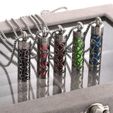 2023 New Aromatherapy Jewelry Necklaces Essential Oil Diffuser Necklace Stainless Steel Open Locket Aroma Scent Perfume Necklace