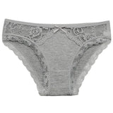 Conjunto de 5 bragas de encaje sexys de tiro bajo para mujer, lencería de algodón, novedad