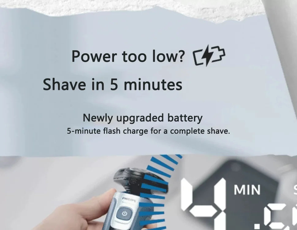 Philips S5366/5466 Electric Shaver With Sideburns Full-body Wash Original Genuine Gift Essentials