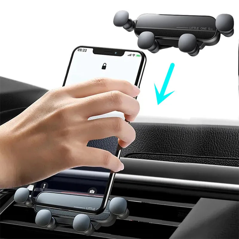 Universal Car Phone Holder Gravity Mobile Stand GPS Support Auto Air Vent Mount for IPhone 14 13 12 11 Pro Max Xr Xiaomi Samsung