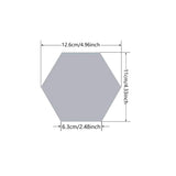 5-20pcs Hexagon Mirror Wall Tiles, Self-Adhesive Peel & Stick Decor for Living Room TV Background, Bedroom, Bathroom