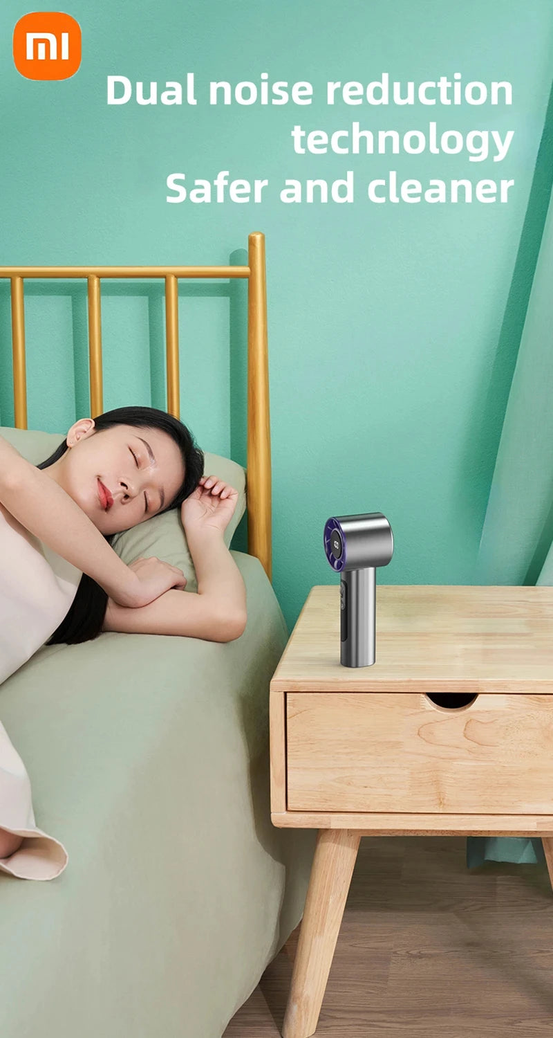 Xiaomi Handheld Portable Fan 100 Wind Speeds Adjustable Usb Charging Mini Outdoor Portable Turbo Long-lasting High Speed Fan