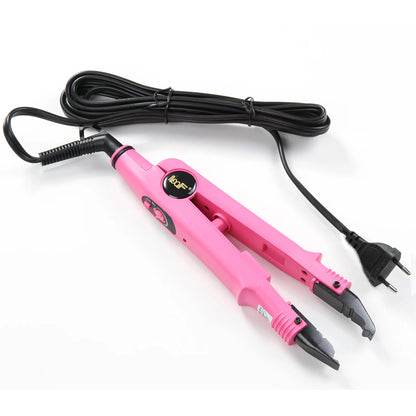 Ferramenta profissional de extensão de cabelo, conector de ferro de calor de fusão, ferramenta de fusão de temperatura ajustável, plugue reino unido/eua/ue